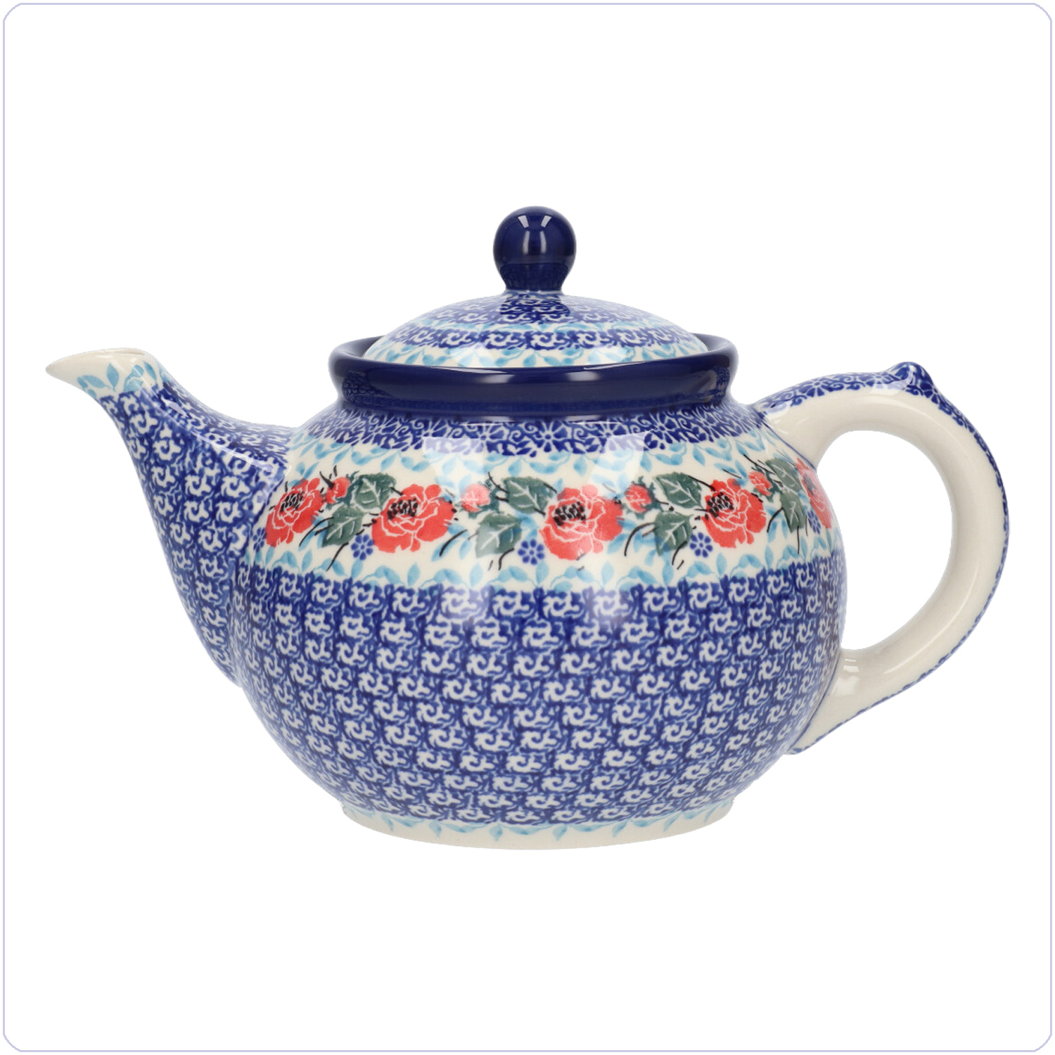 Bunzlau Theepot 1300ml (1060) - English Rose (3305)