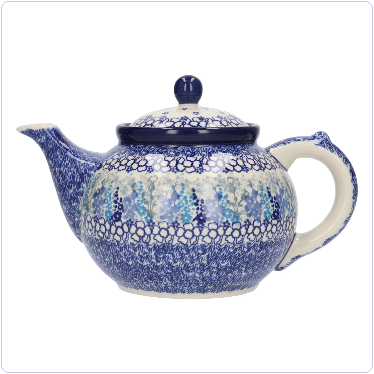 Bunzlau Theepot 1300ml (1060) - Delphinium (3315)
