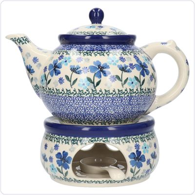 Bunzlau Theepot 1300ml (1060) - Blossom Blue (3507)