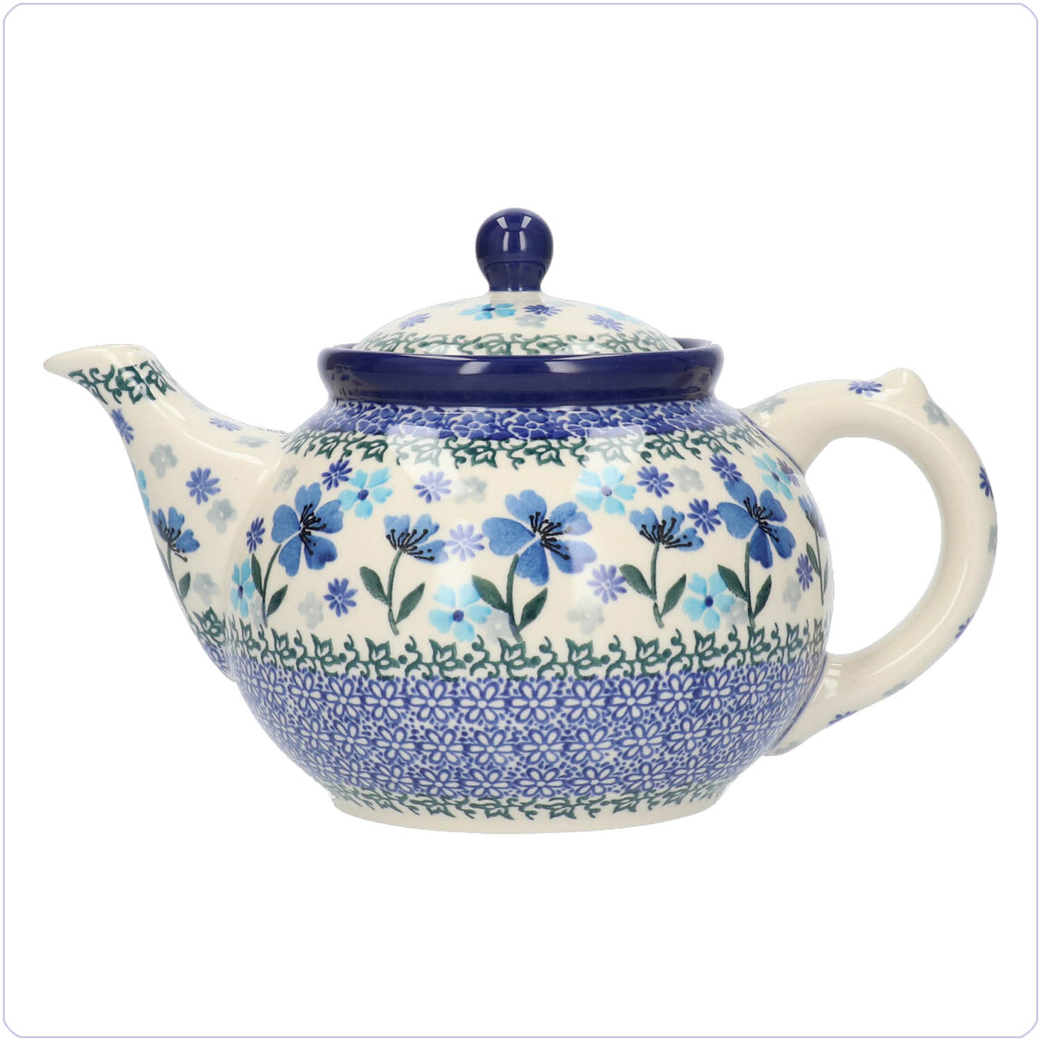 Bunzlau Theepot 1300ml (1060) - Blossom Blue (3507)