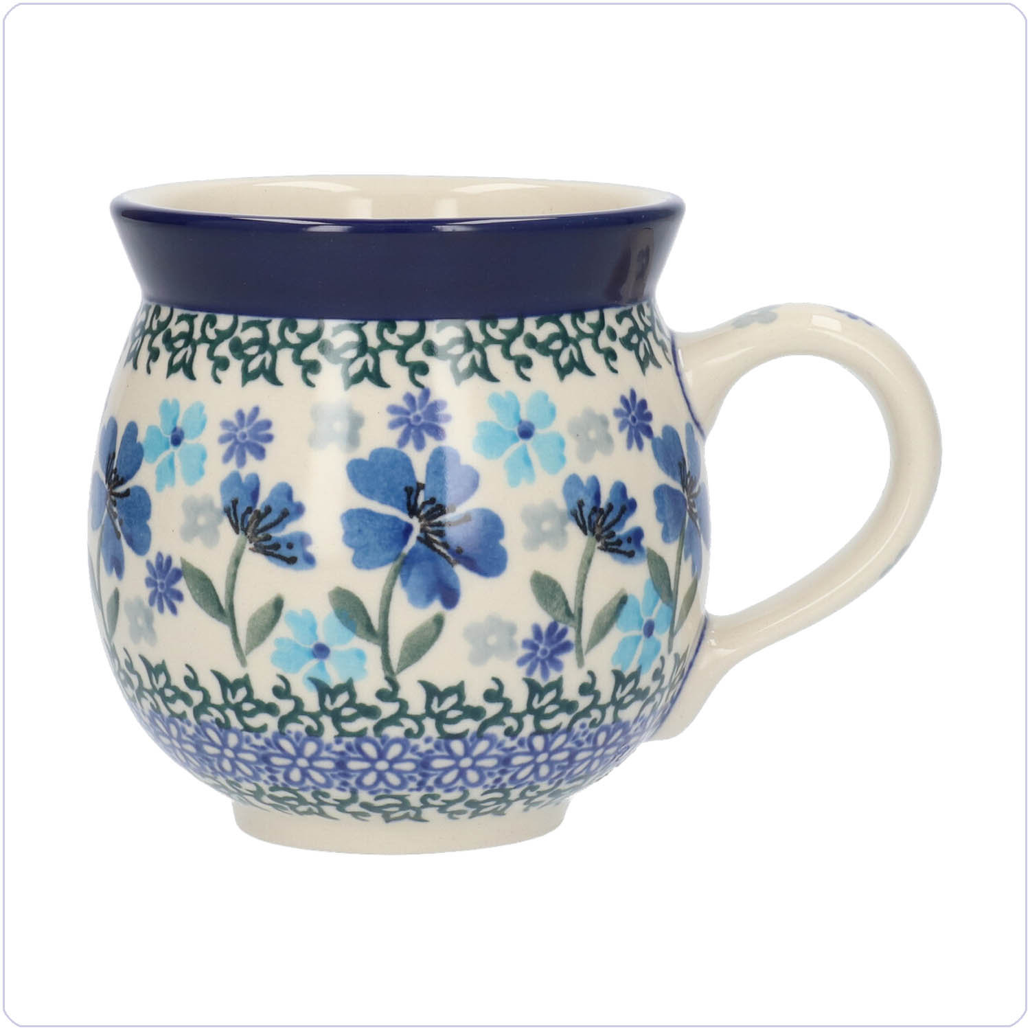 Bunzlau Bolle Mok 370ml (1070) - Blossom Blue (3507)