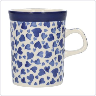 Bunzlau Rechte beker 250ml (1074) - Dancing Hearts (3411)