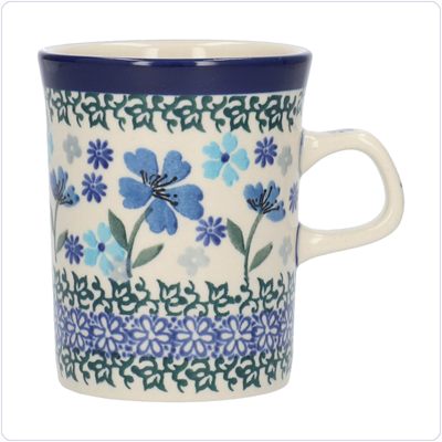 Bunzlau Rechte beker 250ml (1074) - Blossom Blue (3507)