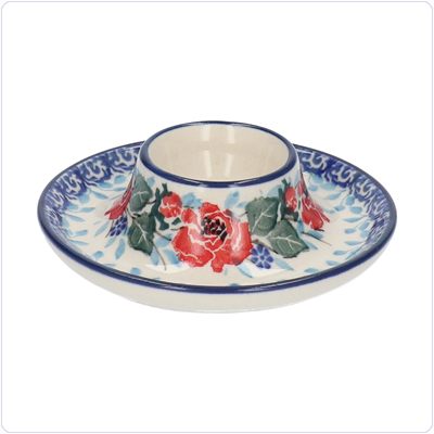 Bunzlau Platte eierdop (1145) - English Rose (3305)