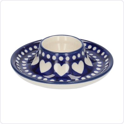 Bunzlau Platte eierdop (1145) - Blue Valentine (375E)