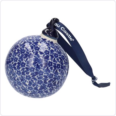 Bunzlau Kerstbal large (1184) - Indigo (2396)