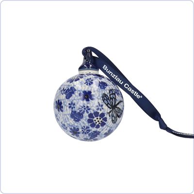Bunzlau Kerstbal small (1186) - Dragonfly (1443)