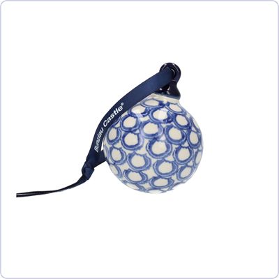 Bunzlau Kerstbal small (1186) - Pearls (2403)