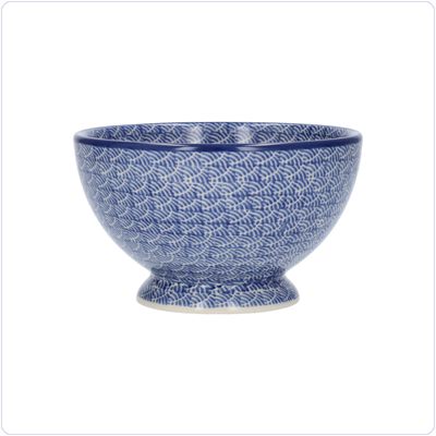Bunzlau Schaaltje voet 630ml Ø14,5 (1206) - Waves (2965)