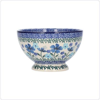 Bunzlau Schaaltje voet 630ml Ø14,5 (1206) - Blossom Blue (3507)