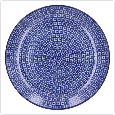 Bunzlau Dinerbord Ø25,5cm (1257) - Blue Diamond (2253)