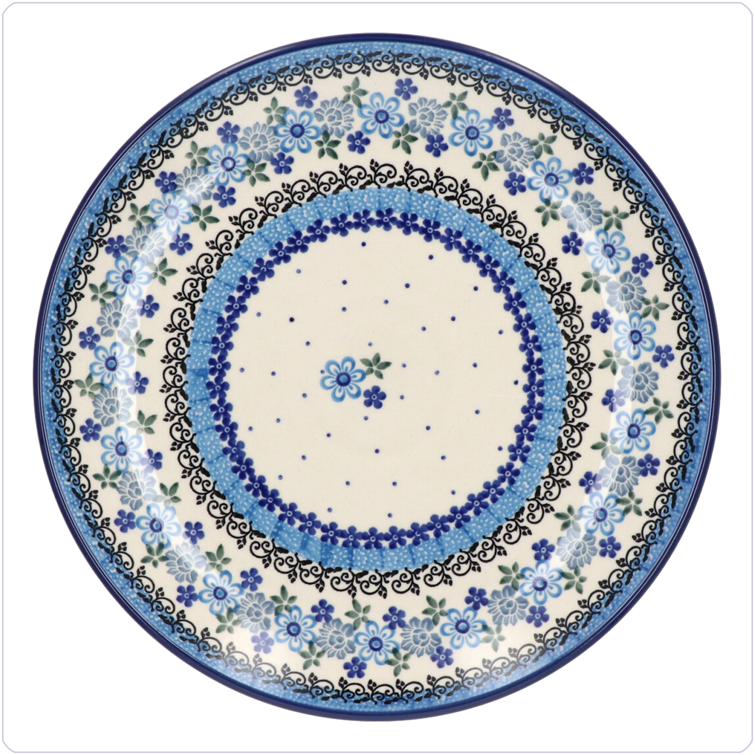 Bunzlau Dinerbord Ø25,5cm (1257) - Flower Crown (2772)