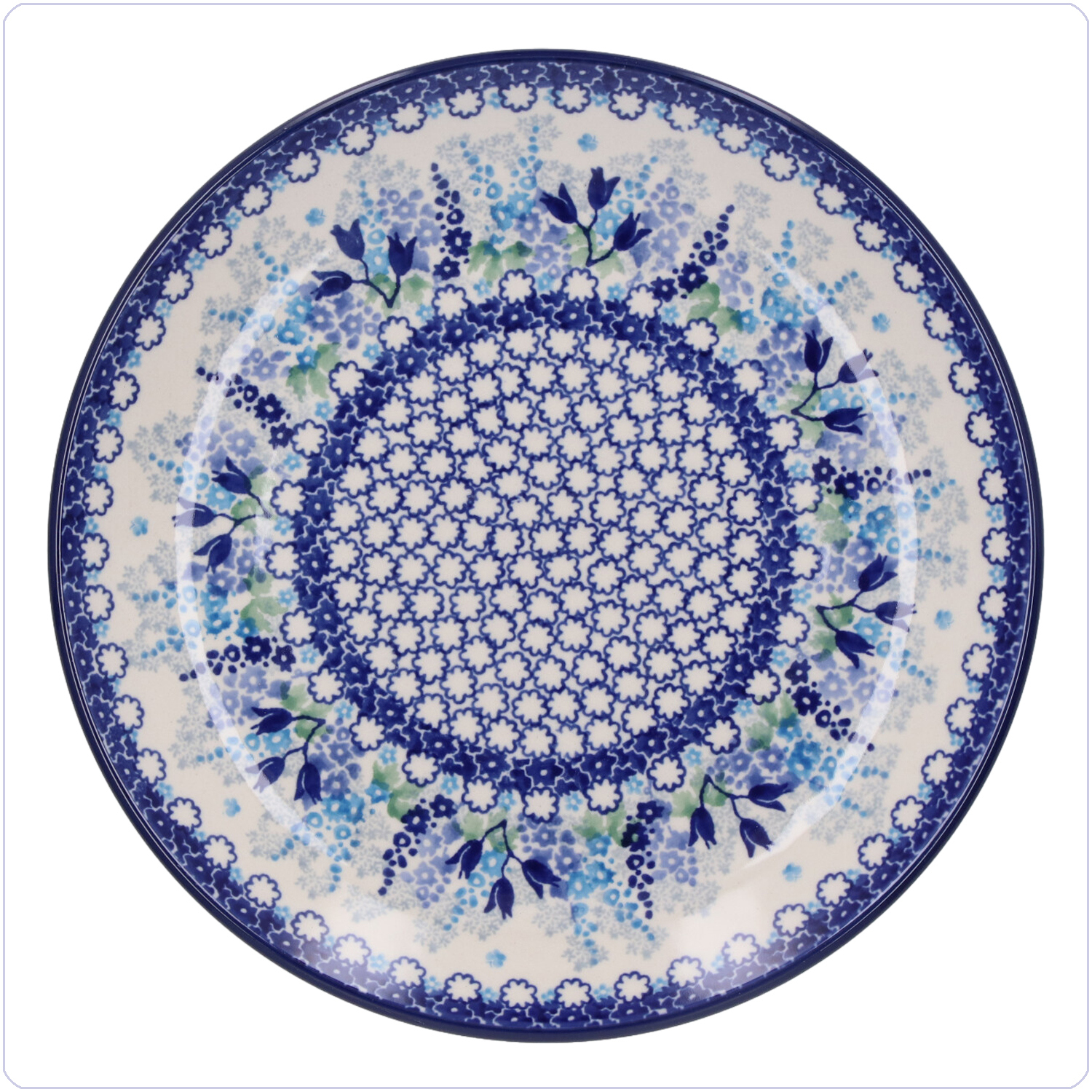 Bunzlau Dinerbord Ø25,5cm (1257) - Blue Garden (3316)