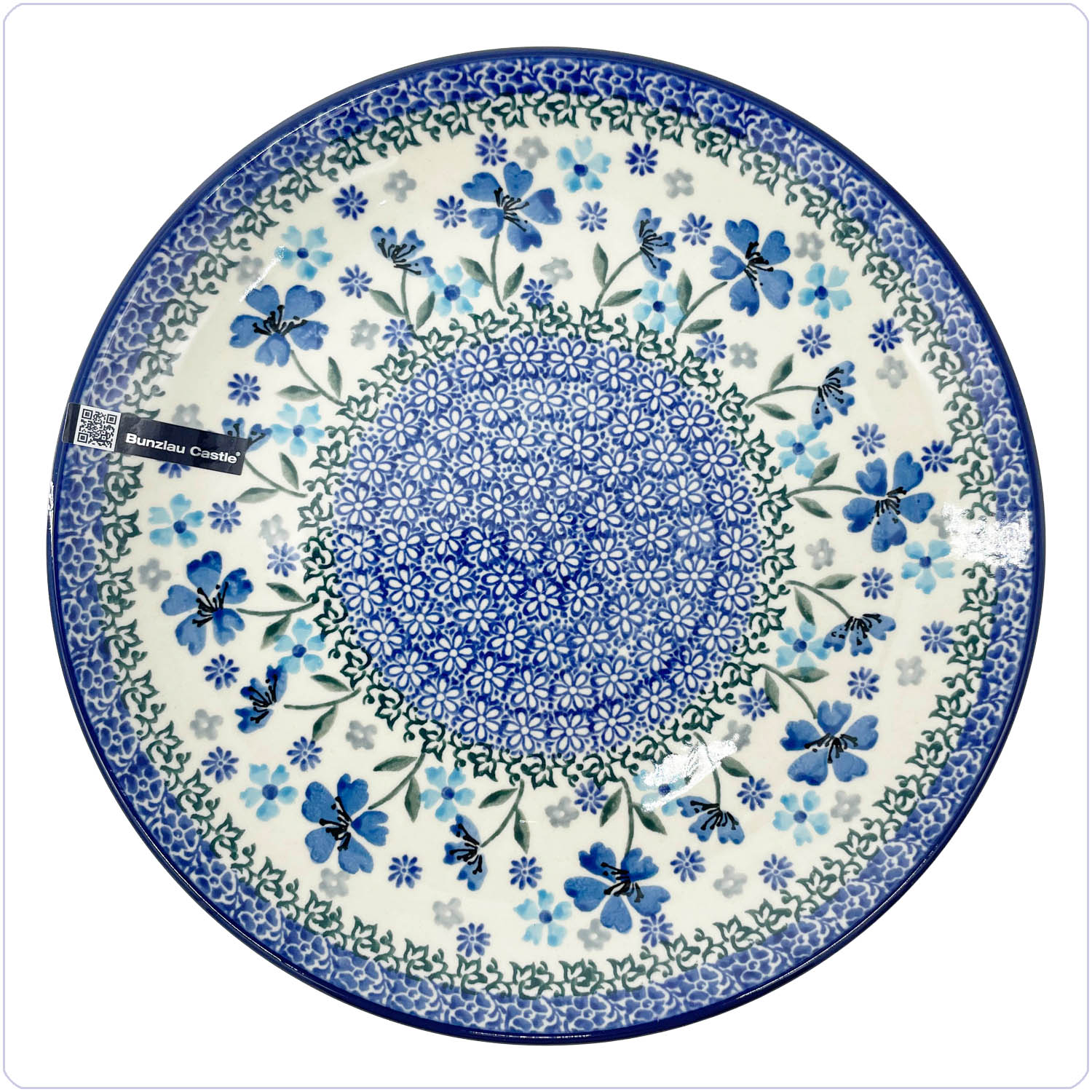 Bunzlau Dinerbord Ø25,5cm (1257) - Blossom Blue (3507)