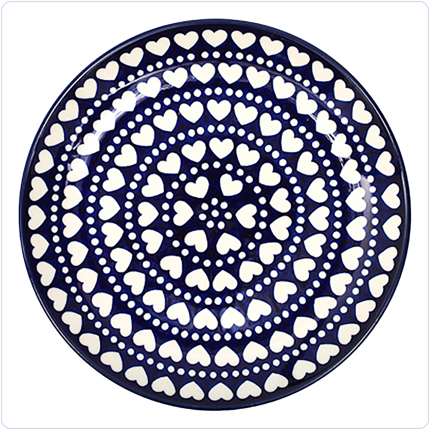 Bunzlau Dinerbord Ø25,5cm (1257) - Blue Valentine (375E)