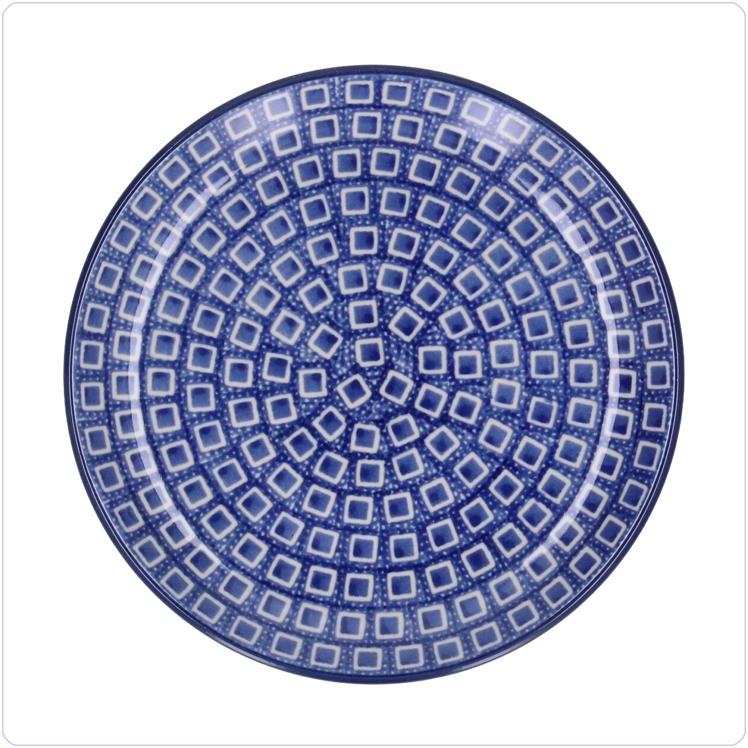 Bunzlau Gebaksbordje Ø16cm (1261) - Blue Diamond (2253)