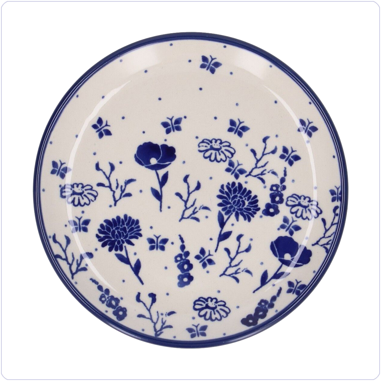 Bunzlau Gebaksbordje Ø16cm (1261) - Flower Festival (2888)