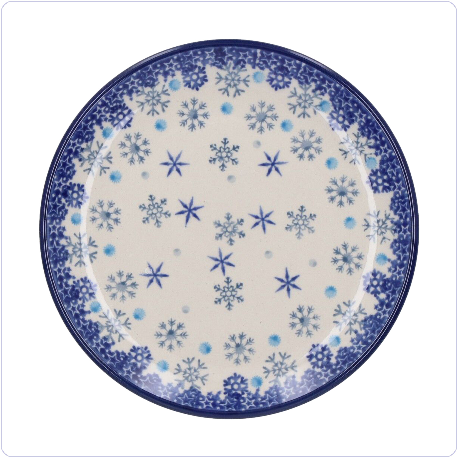 Bunzlau Gebaksbordje Ø16cm (1261) - Ice Stars (2974)
