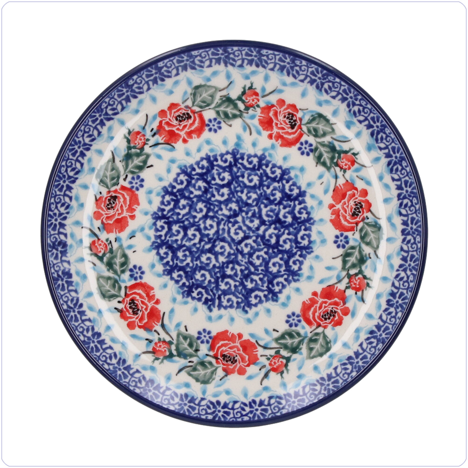 Bunzlau Gebaksbordje Ø16cm (1261) - English Rose (3305)