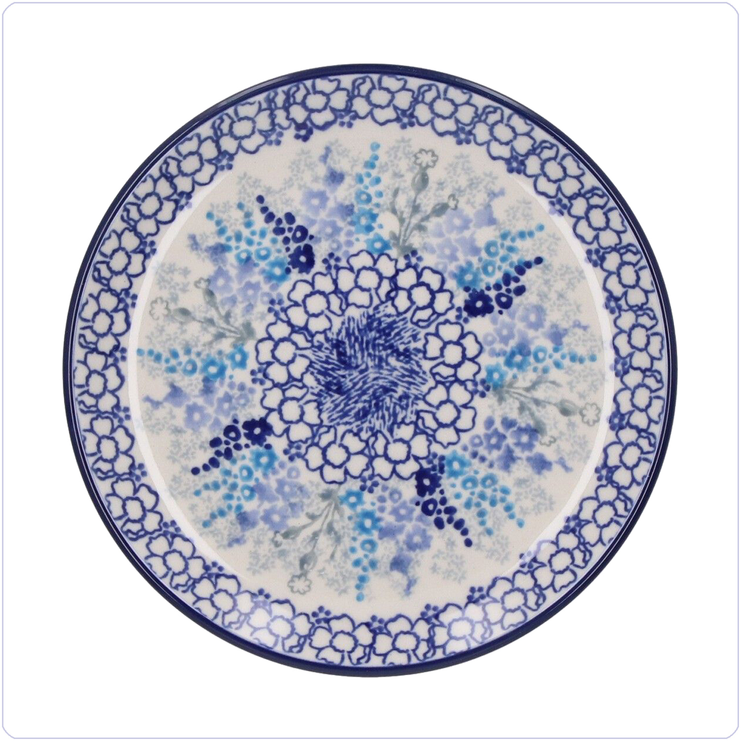 Bunzlau Gebaksbordje Ø16cm (1261) - Delphinium (3315)