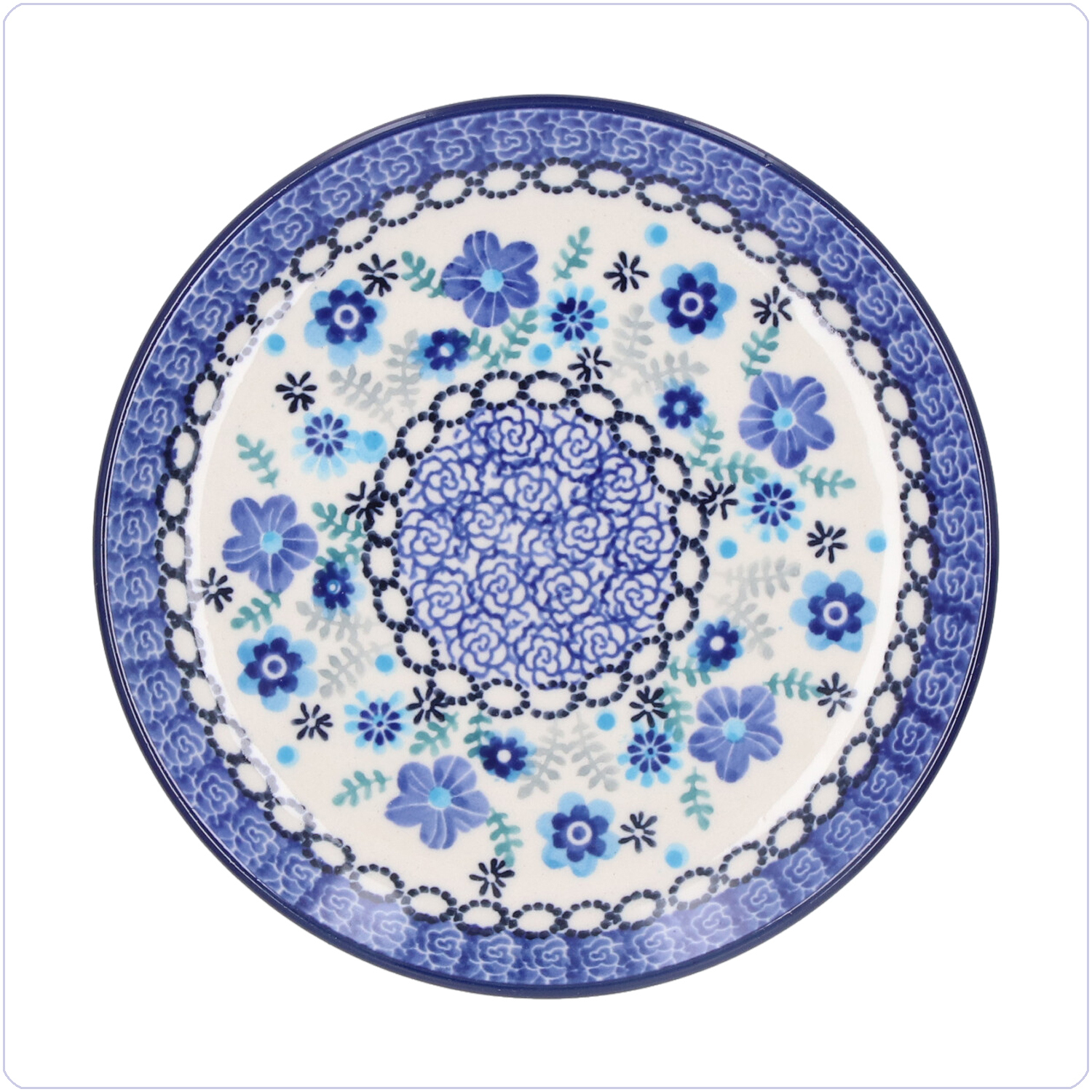 Bunzlau Gebaksbordje Ø16cm (1261) - Floral Ballet (3397)