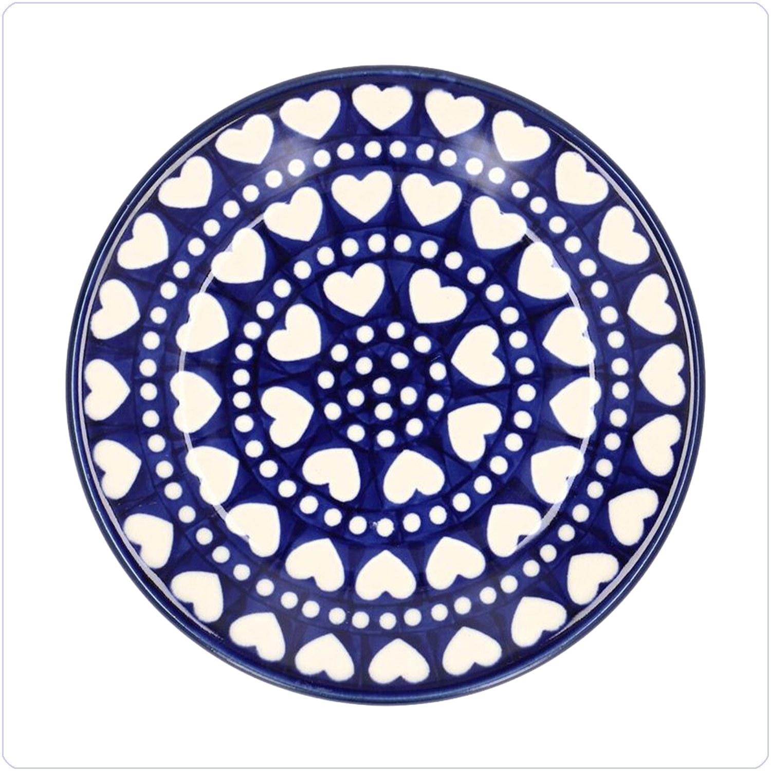 Bunzlau Gebaksbordje Ø16cm (1261) - Blue Valentine (375E)