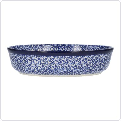 Bunzlau Ovale ovenschaal M (1299) - Indigo (2396)