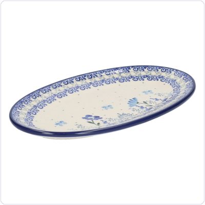 Bunzlau Ovaal bordje 21x12cm (1301) - Flower Meadow (3302)