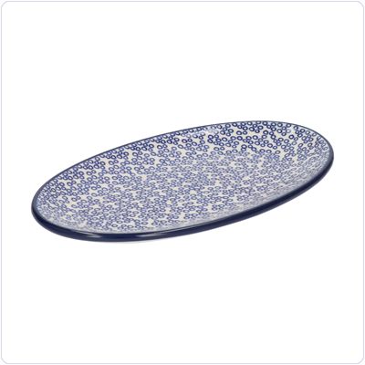 Bunzlau Ovaal bordje 21x12cm (1301) - Bubbles (3303)