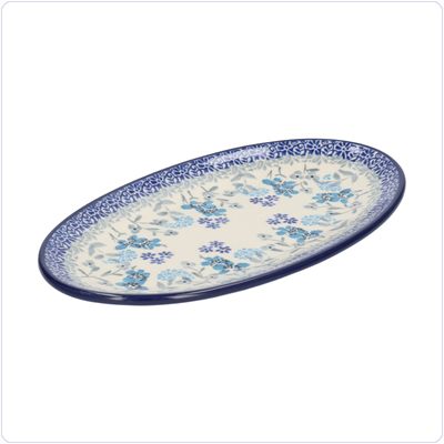 Bunzlau Ovaal bordje 21x12cm (1301) - Delicate Breeze (3304)