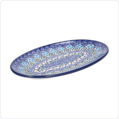 Bunzlau Ovaal bordje 21x12cm (1301) - Porto (3403)