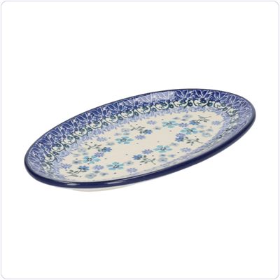 Bunzlau Ovaal bordje 21x12cm (1301) - Wild Daisy (3502)