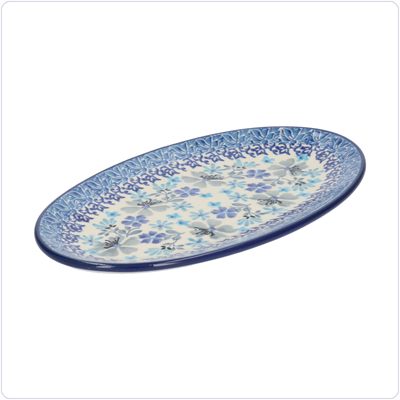 Bunzlau Ovaal bordje 21x12cm (1301) - Douce Fleur (3505)