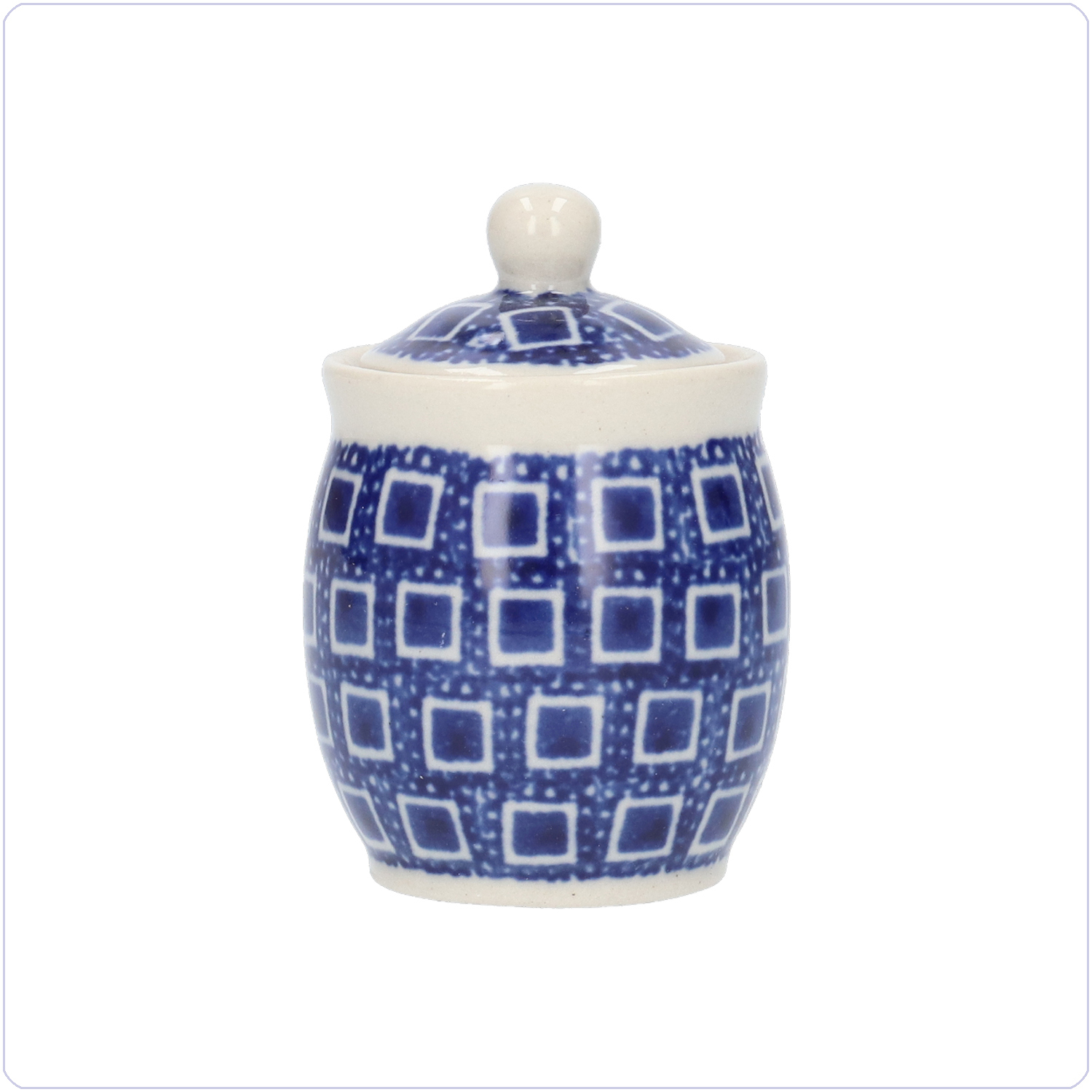 Bunzlau Miniatuur potje (1312) - Blue Diamond (2253)