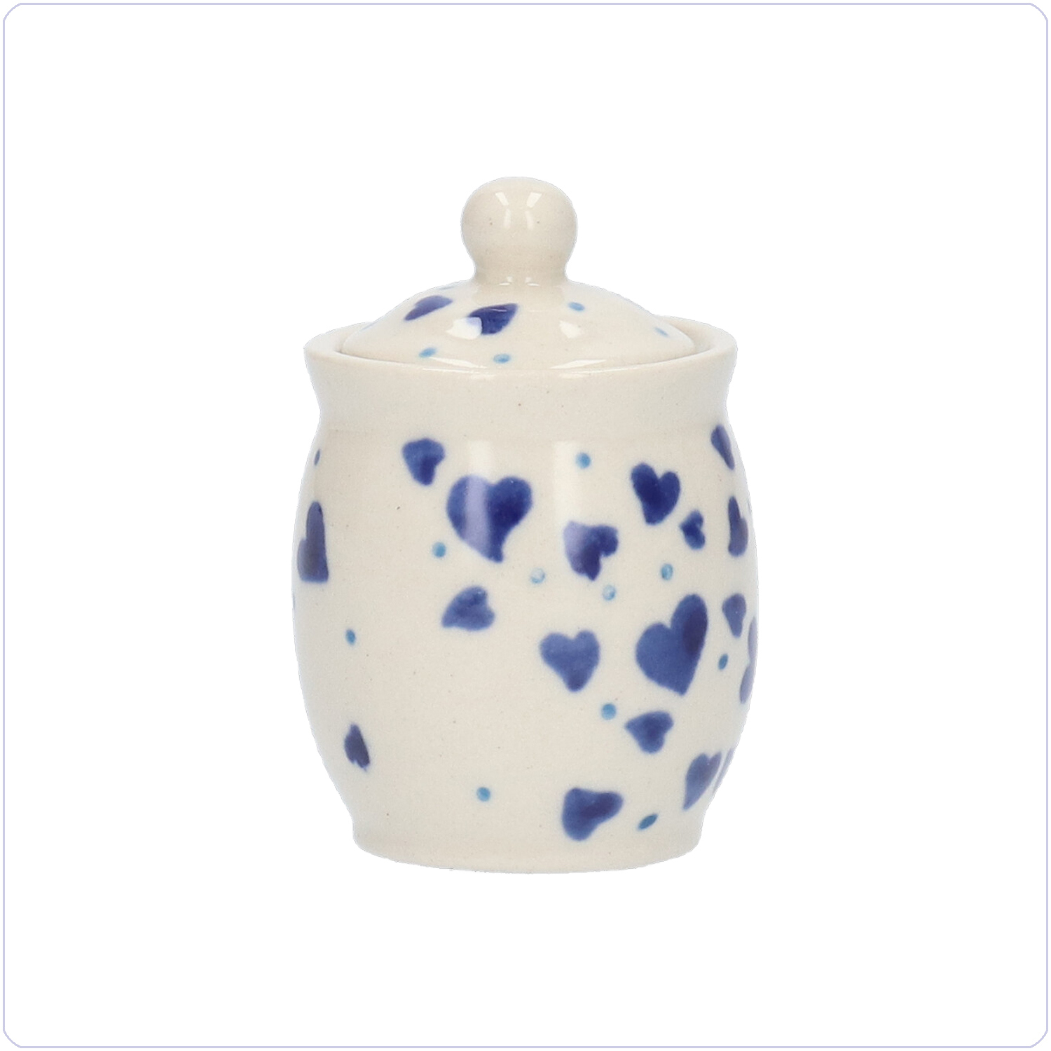 Bunzlau Miniatuur potje (1312) - Hearts (2874)
