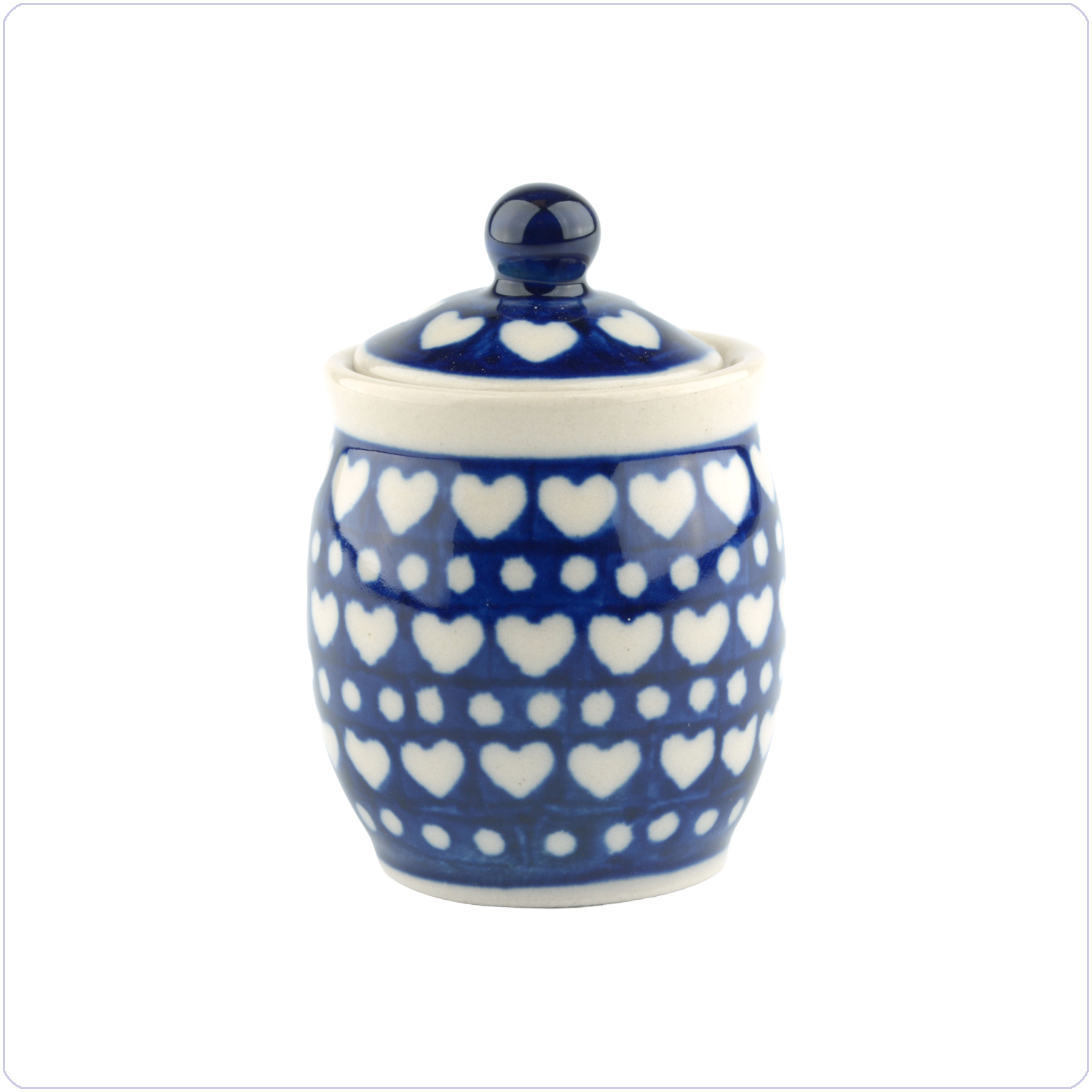 Bunzlau Miniatuur potje (1312) - Blue Valentine (375E)