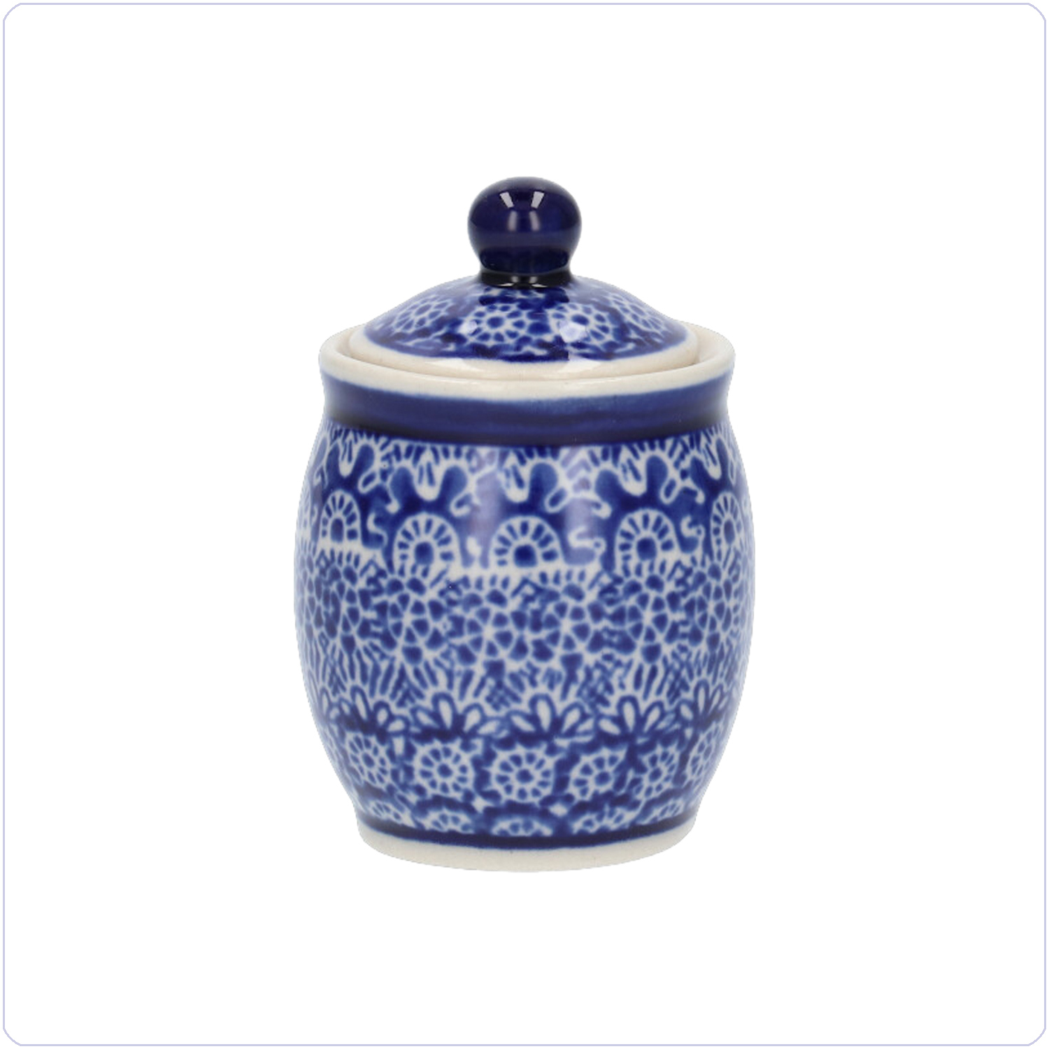 Bunzlau Miniatuur potje (1312) - Lace (884)