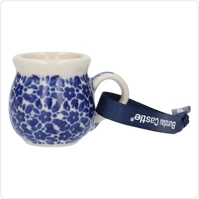Bunzlau Kerstboomhanger bolle mok (1313) - Indigo (2396)