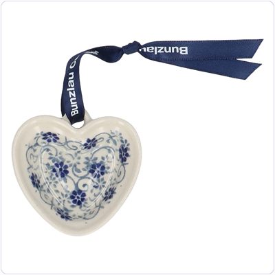 Bunzlau Kerstboomhanger hart (1319) - Flower Fountain (2068)