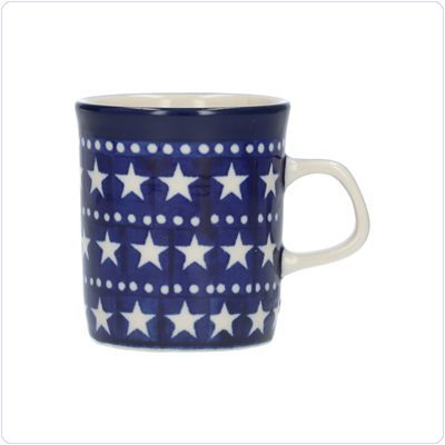 Bunzlau Rechte beker 150ml (1328) - Blue Stars (119)