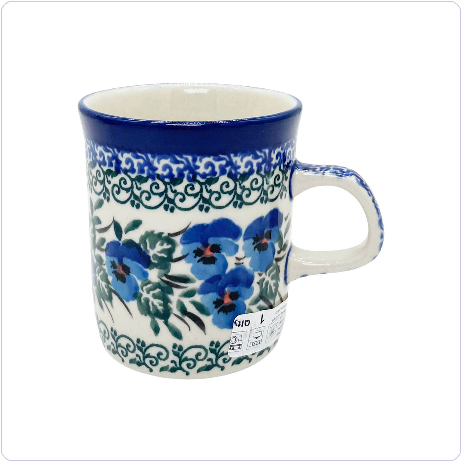 Bunzlau Rechte beker 150ml (1328) - Blue Violin (2273)