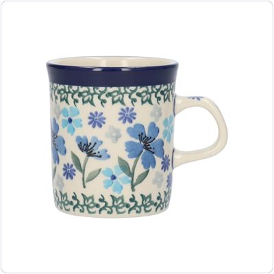 Bunzlau Rechte beker 150ml (1328) - Blossom Blue (3507)
