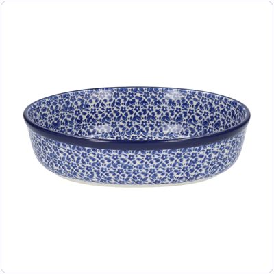 Bunzlau Ovale ovenschaal S (1351) - Indigo (2396)