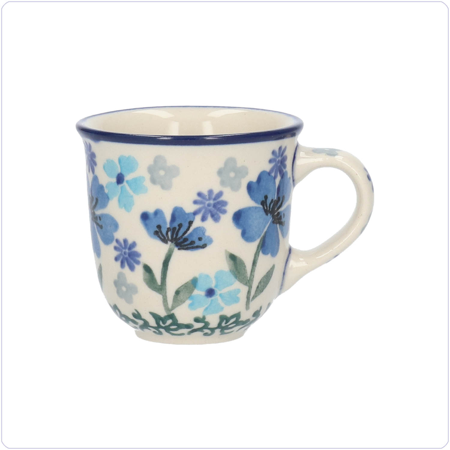 Bunzlau Tulp espresso beker 70ml (1377) - Blossom Blue (3507)