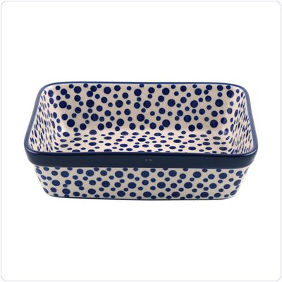 Bunzlau Ovenschaal 19x24cm (1404) - Crazy Dots (1813)