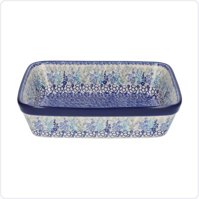 Bunzlau Ovenschaal 19x24cm (1404) - Delphinium (3315)