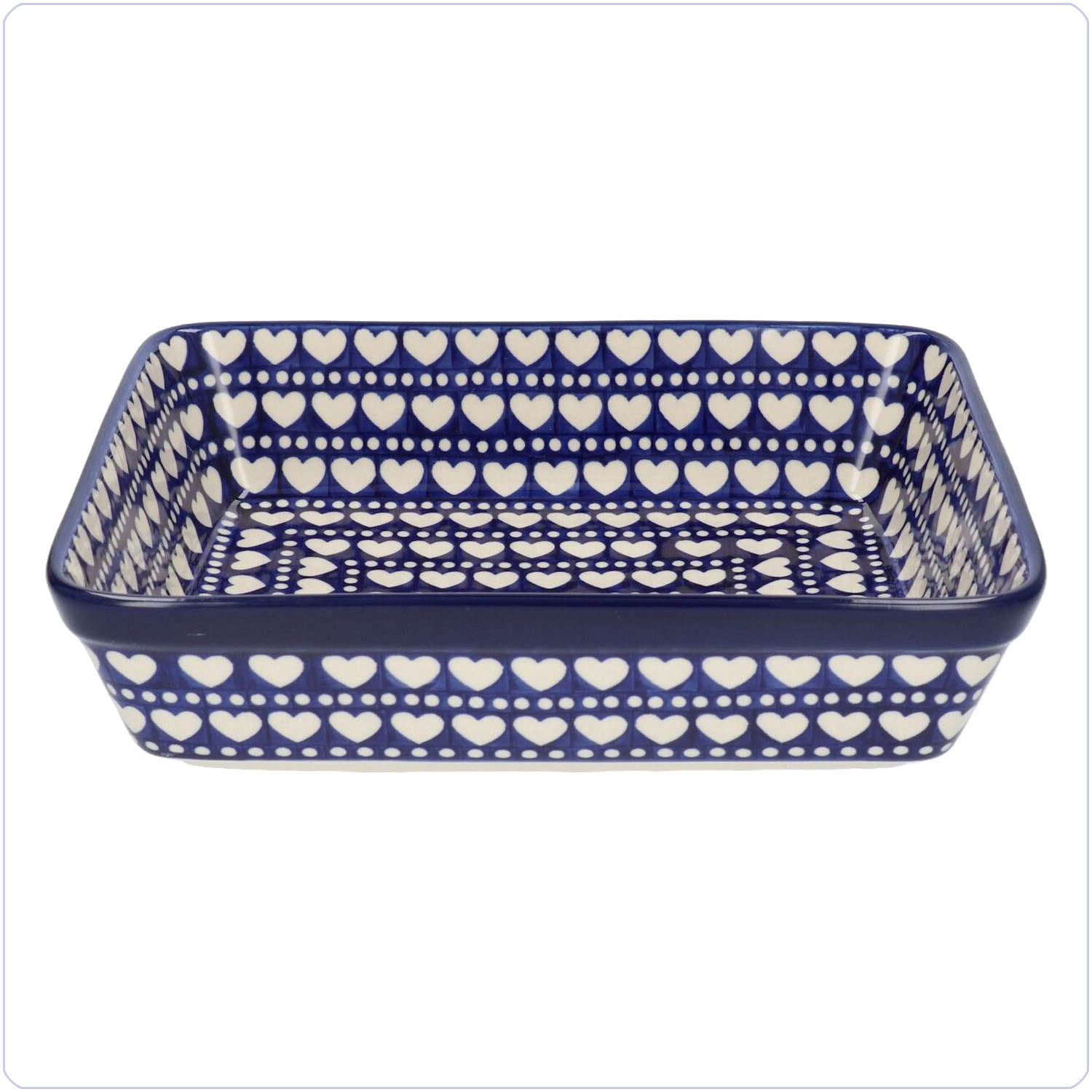 Bunzlau Ovenschaal 25x32cm (1406) - Blue Valentine (375E)