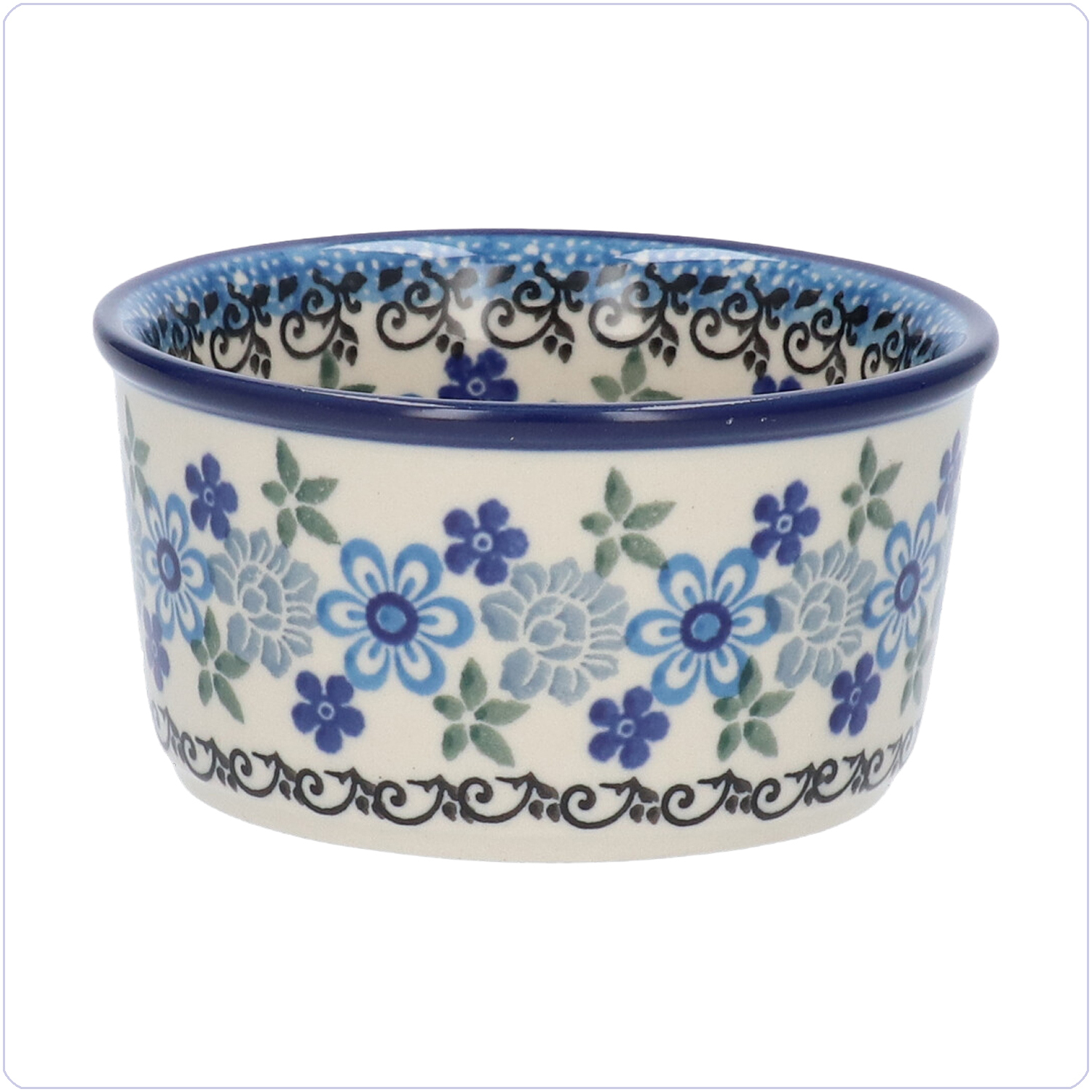 Bunzlau Ramekin bakje 190ml Ø9 (1409) - Flower Crown (2772)