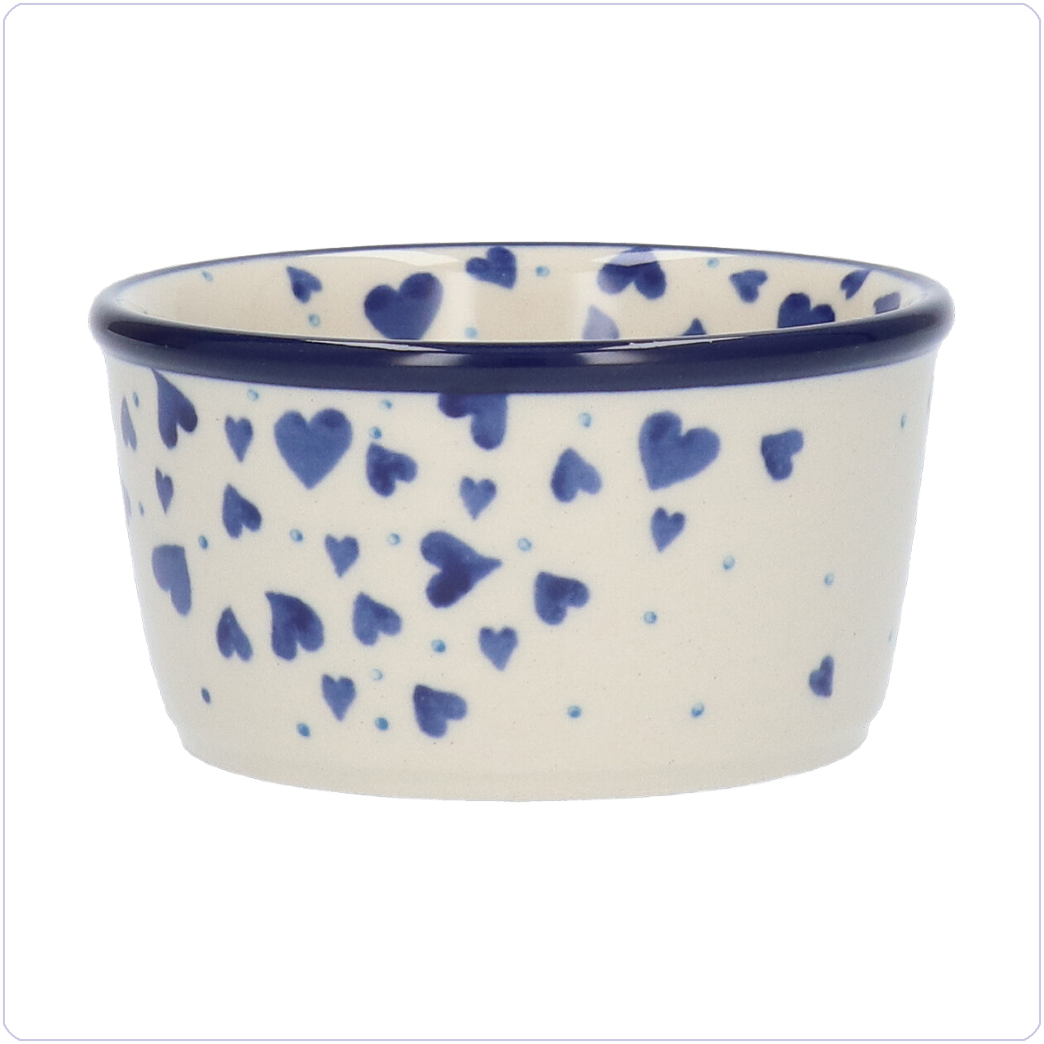Bunzlau Ramekin bakje 190ml Ø9 (1409) - Hearts (2874)
