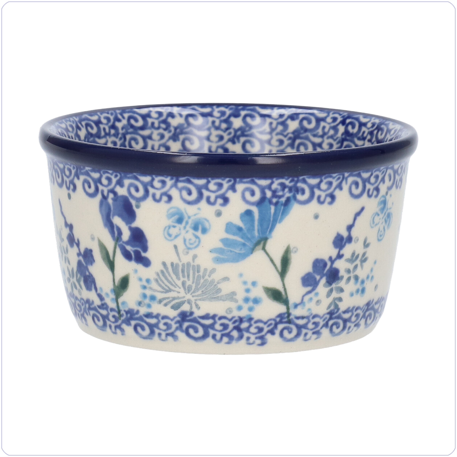 Bunzlau Ramekin bakje 190ml Ø9 (1409) - Flower Meadow (3302)